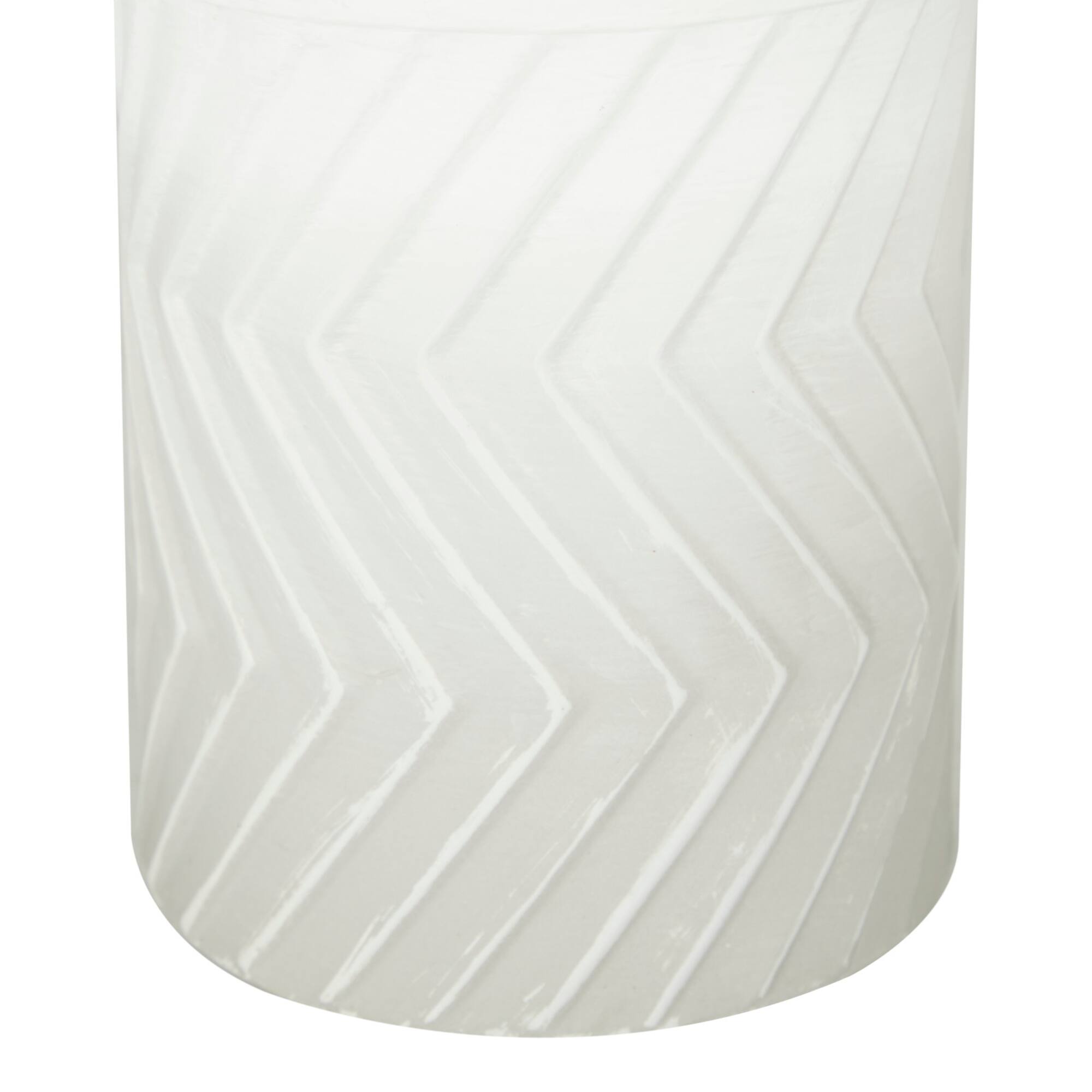 White Metal Modern Vase Set